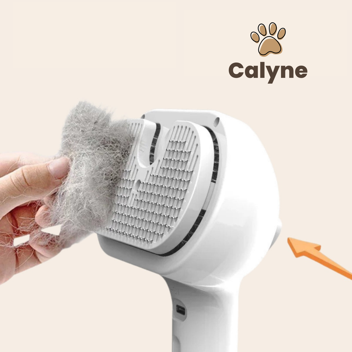 Calyne® SteamBrush Pro - Brosse de toilettage professionnelle pour animaux de compagnie