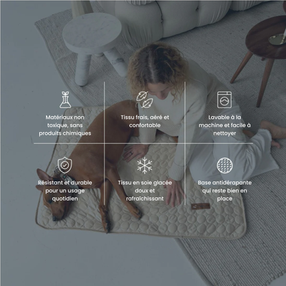 TAPIS RAFRAICHISSANT POUR CHIEN CALYNE 2.0 (1+1 GRATUIT)